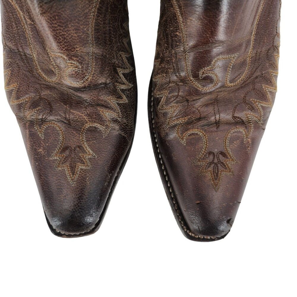 Old Gringo Eagle Snip Toe Mens Size 9.5D Brown Leather Cowboy Western Boots - Picture 9 of 13